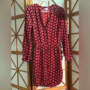 *Splendid* Long sleeve geometric shirt dress size small
